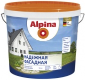 Краска вд фасад 10л надежная Alpina бел мат (1/40) ВЗ П