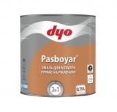 Эмаль алкид  0,75л 3в1  черный PASBOYAR DYO (6)