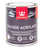 Краска фасад  0,9л гл/м Tikkurila FACADE Acrylate (6) база A под заказ