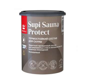 Состав для сауны 0,9л п/мат SUPI SAUNA PROTECT EP Tikkurila (6) П '