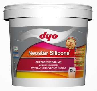 Краска вд интер 15л вн_раб акрил силик NEOSTAR SILICONE База С (разб до 25%) DYO (1) П