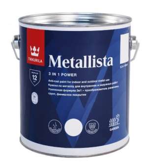 Краска ржавч 2,5л база А гл Tikkurila METALLISTA П зз