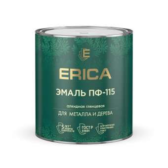 Эмаль ПФ-115  2,6кг зеленое яблоко ERICA (6/240) П '