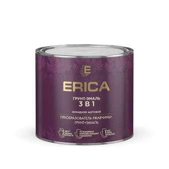 Грунт-эмаль ржавч 3в1   1,8кг зеленый ERICA (6/300) П '