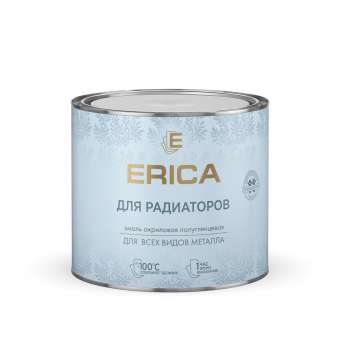 Эмаль акрил  1,8кг д/рад (белый) п/глянц ERICA (6/300) П '