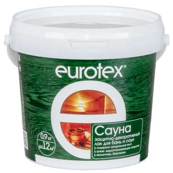 Защита саун лак 0,9кг EUROTEX-САУНА Рогнеда  (6/384) П