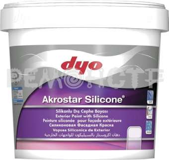 Краска вд фасад  7,5л мат акрил силик AKROSTAR SILICONE (разб до 10%) DYO (1/48) П