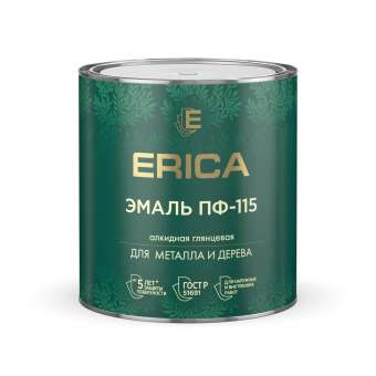 Эмаль ПФ-115  2,6кг красный ERICA (6/240) П '