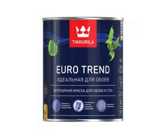 Краска вд  0,9л д/обоев и стен база А мат Tikkurila EURO TREND (6) П зз