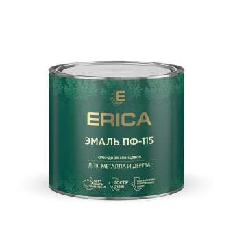 Эмаль ПФ-115  1,8кг черный ERICA (6/300) П '