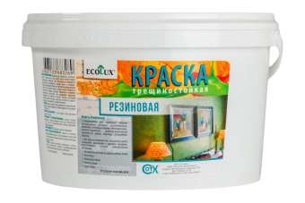 Краска вд резиновая  1,3кг ECOLUX (6/384) П