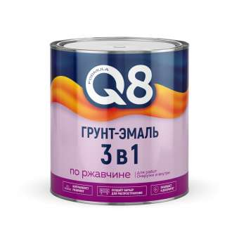 Грунт-эмаль ржавч 3в1   2,7кг красно-корич FORMULA Q8 (6/240) П '