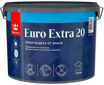 Краска вд интер  9л база А п/мат Tikkurila EURO EXTRA_20 (1) П 