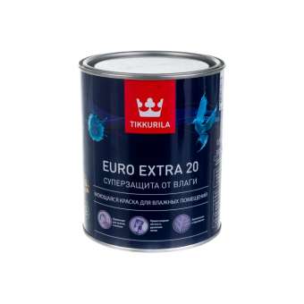 Краска вд интер  0,9л база А п/мат Tikkurila EURO EXTRA_20 (6) П