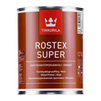Грунт антикор унив  1л св-серый TIKKURILA ROSTEX SUPER (3) под заказ П